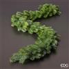 EDG Enzo De Gasperi Festone Natale Pino L 182 Cm 162 Tips Green
