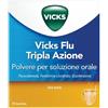 PROCTER & GAMBLE Vicks Flu Tripla Azione Polvere Paracetamolo Influenza 10 Buste