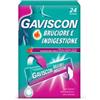 RECKITT BENCKISER H. Gaviscon Bruciore E Indigestione 24 Bustine Sospensione Orale 500mg + 213mg + 325mg Gusto Frutti Rossi