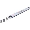 BGS 115 | Cricchetto, ultra sottile | 6,3 mm (1/4) | incl. 4 inserti speciali