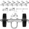 VEVOR Kit Cancello Scorrevole, Kit Ferramenta per Cancello Scorrevole 6 Pollici, Kit Supporto Ruota per Cancello Scorrevole per Telai di Porte Binario Rullo Guida per Cancello Scorrevole, 600 Libbre