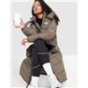 The North Face Womens The North Face Giacca Imbottita Lunga Dome da Donna - Marrone, marrone