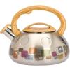 THUN - Bollitore in acciaio con manico effetto bamboo - 3L - Acciaio inox