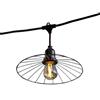 Lumisky Ghirlanda di filo metallico 6M 10xE27 CHIC CAGE Nero