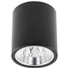 GTV lighting - Lampada da soffitto DRAGO da parete, faretto da soffitto in alluminio, faretto da soffitto, faretto I max 60 W, E27, AC220-240 V, 50-60 Hz, IP20, 133 x 148 mm, nero