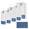 VINATO Packing Cubes Compression 6erSet - Sacchetti Sottovuoto Impermeabili & Organizer Valigia per Vestiti e Scarpe, Salvaspazio per Valigia Zaino Bagaglio a Mano, Organizzatore da Viaggio Blu