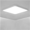 Osairous Plafoniera LED Soffitto Ø40cm, 6500k Piazza Plafoniere Moderna, IP44 Lampada LED Soffitto, 42W 3980 LM Luce Bianco per Soggiorno, Camera da Letto, Cucina, Bagno, Balcone