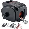 VEVOR Verricello Elettrico per Barche, 12 V CC 300 W, Verricello Elettrico Reversibile per Rimorchi Fino a 900 kg, Alimentazione e Ruota Libera per Barche con Telecomando Cablato e Manovella