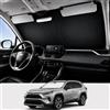 Proadsy Parasole per parabrezza anteriore Parasole Pieghevole Protezione Personalizzata 2023 2022 2021 2020 2019 RAV4 SUV Crossover, LE XLE Premium Limited XSE Hybrid Adventure Accessori 2023