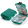 AOOWU Portapillole Settimanale, da Viaggio Portatile, Organizzatore Medicine con 10 Scomparti, per Vitamine, Olio di Pesce e Farmaci, 1 Pezzi