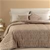 Caleffi Trapunta Leggerissima In Raso Jacquard Serenissima Matrimoniale Dreaming Tortora Caleffi
