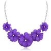 EVER FAITH Collana con Colletto a Fiori, collane di Fiori Estivi di Dichiarazione per Donne e Ragazze