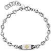 S'Agapõ Bracciale Uomo in Acciaio con Simbolo Rosa dei Venti | Collezione Titan - STI23