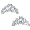 EVER FAITH Accessori per Scarpe Scintillante Rhinestone Cristallo Clip per Matrimonio Festa Decorazione Stivali Shoe Fascinos 2 Pezzi