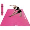 HAPBEAR Tappetino da yoga XXL di HAPBEAR - Tappetino da yoga extra grande e largo, tappetino sportivo in TPE, antiscivolo, dimensioni 183 cm x 122 cm x 6 mm, estremamente resistente, ideale per ginnastica, pilates, palestra, casa e allenamento - Colore …