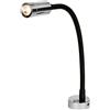 Osculati Lampada da lettura flessibile, da comodino, con luce LED regolabile, Osculati 13.867.60