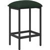 vidaXL Sgabello da bar alto, verde scuro, 40 x 32 x 74 cm, materiale composito di legno