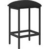 vidaXL Sgabello da bar nero, 40 x 32 x 64 cm, materiale composito di legno