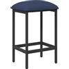 vidaXL Sgabello da bar blu, 40 x 32 x 74 cm, materiale composito di legno