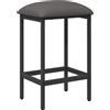 vidaXL Sgabello da bar Hellgrau (grigio chiaro) 40 x 32 x 64 cm, materiale composito di legno