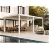 PERGOLUX Pergola Sundream S3 Bioclimatica 4x6m, Motorizzata, Addossata, Bianca
