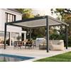 PERGOLUX Pergola Sundream S3 Bioclimatica 4x5m, Motorizzata, Autoportante, Antracite con tetto bianco