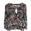 Odd Molly Back On Track L/S T-Shirt Donna XS Scollo A V Maniche Lunghe a Fiori