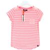 Superdry Super Sewn Stripe Pocket T-Shirt Donna XS Pizzo Rosa Girocollo Più