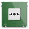 Ajax Manual Call Point Pulsante Manuale Wireless Verde 87639 antincendio EN-54