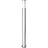 V-TAC VT-838 Portalampada Wall Light da giardino con fissaggio a terra 110cm in acciaio inox nickel satinato 1xE27 IP44 - sku 8962
