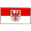 Bandiera Brandenburg (Germania) Spilla Smalto Con Fermaglio A Farfalla 23mm