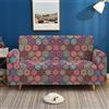 Sticker Superb 3D Bohemia Mandala Copridivano Collezione Copridivano Elasticizzato per Soggiorno Poltrona Divano Fodera per Divano Fodera Elastica Sofa Cover 1/2/3/4 Posti (Stile 1, 3 Posti 190-230 cm)