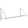 Anjuer Laundry Room Drying Rack A Parete Appendiabiti Pieghevole Wall Coat Racks Alluminio Home Storage Organizzatore Salvaspazio Bianco 2 Rakcs con Rod