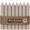 Nordring - Confezione da 8 candele coniche rustiche, 2,2 cm x 25 cm di altezza, colore sahara