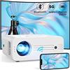 AKIYO Proiettore 5G WiFi Bluetooth 9000 Lumens, AKIYO O7 Proiettore 4k Supporto