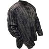 Shopoholic Fashion Camicia da Uomo a Righe StoneWashed Leggera Stile Hippie da Nonno