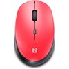 Defender Auris MB-027 - Mouse ottico wireless, 1600 DPI, sensore di precisione PixArt 3065 (rosso)