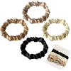 Sularpek Scrunchies per Capelli, 4 Pezzi Elastici Capelli Donna, 4 colori Elastico per Capelli Scrunchie, Morbidi Elegante Accessorio per donne e ragazze