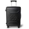 Kappa Valigia Rigida Bagaglio a Mano 55x40x20 cm, Trolley da Cabina in PC Policarbonato con 4 Ruote Doppie, Lucchetto a combinazione, Compatta, Adatta per Ryanair Wizzair EasyJet 352F53W, Nero