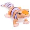 Lilizzhoumax Peluche Geco 15.7 Simulazione Morbido Rettile Giocattolo - Bambole Animali Selvatici Regalo per Bambini e Amici - Regalo di Compleanno Arancia
