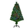 Easycomfort Albero di Natale a Fibre Ottiche 120cm Albero di Natale Artificiale con 16 Luci LED di 3 Colori e Rami in PVC