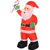 Easycomfort Babbo Natale Gonfiabile da Esterno 243cm, Addobbi Gionfiabili di Natale, Decorazione Natalizia con Bastoncino di Zucchero, 2 Luci a LED, Impermeabile IP44