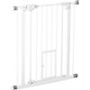 EasyComfort Cancellino per Cani con Porta Piccola, Montaggio a Pressione e Chiusura Automatica, 74-80x76.2cm, Bianco