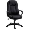 Easycomfort Poltrona da Ufficio Massaggiante ad Altezza Regolabile, 60x74x106-116cm, Nera
