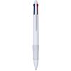 Penna a scatto in plastica 4 refill. impugnatura gommata Personalizzate o neutre