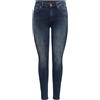 Only Onlblush Mid Sk Ank Raw Rea0730noos Jeans Skinny Donna