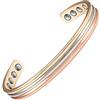 EnerMagiX Braccialetto Magnetico in Rame per Uomo e Donna, 100% Rame Massiccio con 8 Magneti da 3500 Guass, Bracciale Regolabile, 6.5 inches, Rame, Non pietra preziosa