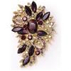 EVER FAITH Spilla Regalo, Marquise Cristallo Austriaco Sposa Mazzo di Fiori e Foglie Spilla
