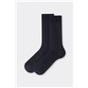 Calzedonia Calzini A Coste In Filo Di Scozia Blu