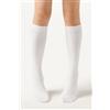 Calzedonia Calze Lunghe In Cotone Da Bambini Bianco